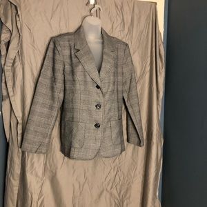 Vintage Blair- Plaid Jacket and Skirt Set- Size Medium